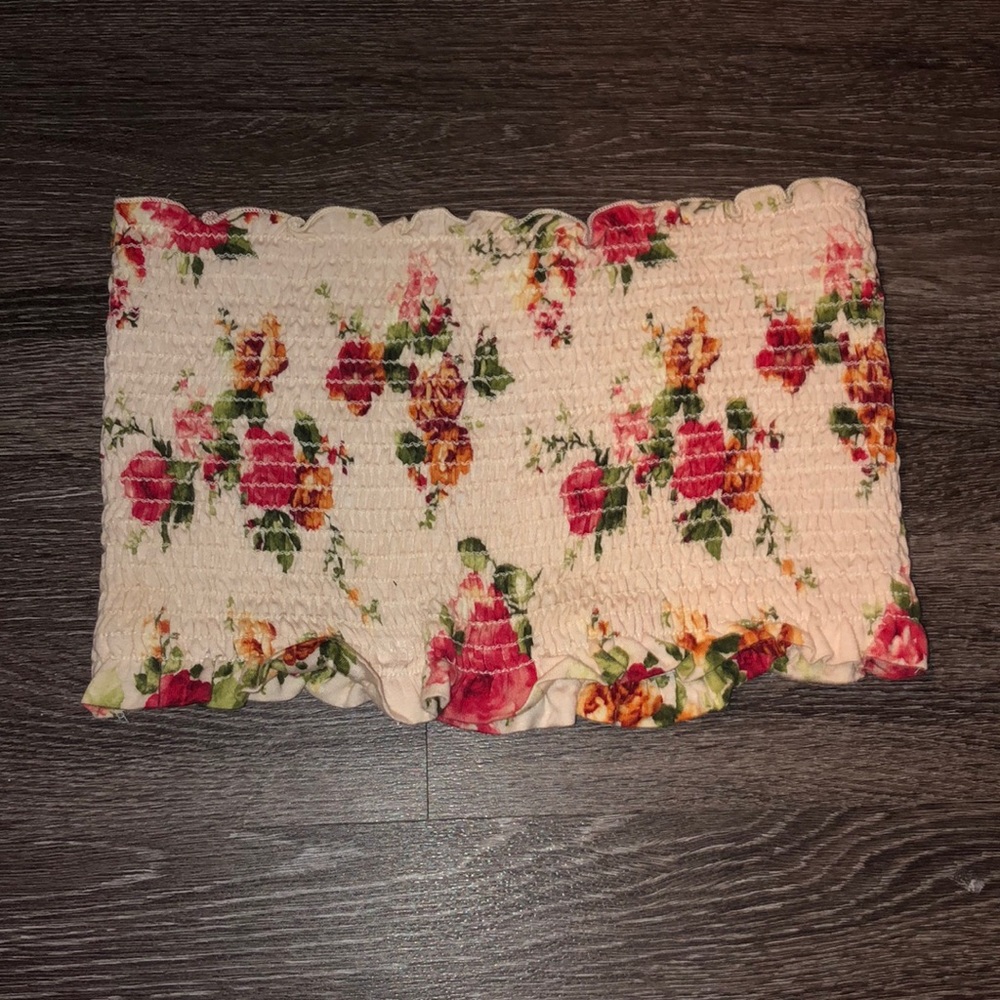 Floral tube top